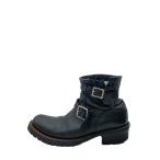 ISAMU KATAYAMA BACKLASH◆エンジニアブーツ/27cm/BLK/レザー/バックル付き/ワーク