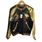 ショッピングスカジャン CROPPED HEADS◆クローズ×WORST/坊屋春道/リバーシブル/スカジャン/S/レーヨン/BLK