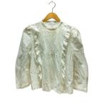 SEE BY CHLOE◆長袖ブラウス/フリル/38/コットン/WHT