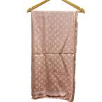 LOUIS VUITTON* шаль * монограмма _ монограмма / шелк /PNK/ общий рисунок / женский //