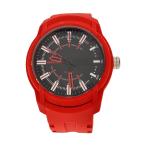 DIESEL◆クォーツ腕時計/アナログ/ラバー/RED/DZ-1979