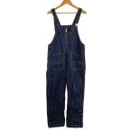Schott◆OLD HICKORY OVERALL/オーバーオール/M/コットン/NVY/ストライプ/3196013