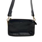 FURLA◆ショルダーバッグ/レザー/BLK