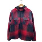 Supreme◆Supreme/Quilted Lined Hooded Flannel Shirt/ジャケット/M/コットン
