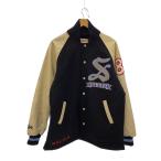ショッピングstussy STUSSY◆スタジャン/L/ウール/WHT
