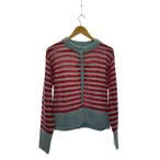 ショッピングzara ZARA◆ニット・セーター(薄手)/L/ナイロン/マルチカラー/ボーダー/HARRY LAMBERT/タグ付