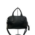 ear PAPILLONNER◆ボストンバッグ/レザー/BLK/スタッズ/2way