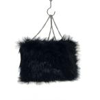 ショッピングdiesel DIESEL◆ショルダーバッグ/フェイクファー/BLK