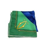 Cartier◆スカーフ/シルク/BLU/レディース