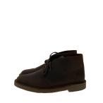 Clarks◆チャッカブーツ/UK7.5/BRW/レザー