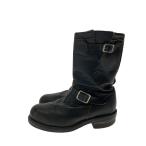 CHIPPEWA◆エンジニアブーツ/US8/BLK/レザー/27888