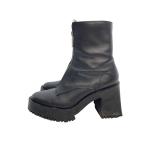 ショッピングzara ZARA◆フロントジップブーツ/36/ブラック/レザー/ザラ