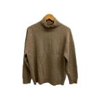 ショッピングカシミア AURALEE◆BABY CASHMERE TURTLE NECK KNIT/3/カシミア/キャメル/A9AP02BC//