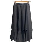 tricot COMME des GARCONS◆ウールギャバジンプリーツバルーンスカート/M/ウール/BLK/TS-04013M/AD2000