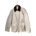 ZARA◆ジャケット/origins/ウォッシュドコンビジャケット/レザーカラー/S/WHT/8491/207/251