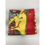 HERMES◆スカーフ/シルク/YLW/総柄/レディース