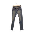 HYSTERIC GLAMOUR*SP обработка тонкий Denim брюки / заклепки / обтягивающий брюки /28/ хлопок / индиго /0242AP08