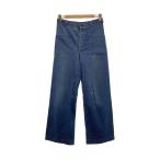 US.NAVY◆Vintage/40s/巻きパン/デニムダンガリートラウザーズ/インディゴ//