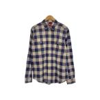 ショッピングsupreme Supreme◆長袖シャツ/L/コットン/ブルー/チェック