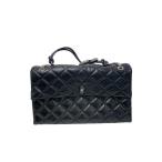 ショッピングJACOBS MARC JACOBS◆ザ キルテッドレザーデュアルバッグ/チェーンショルダー/XL/ショルダーバッグ/レザー/ブラック