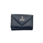 Vivienne Westwood◆3つ折り財布/レザー/BLK/メンズ