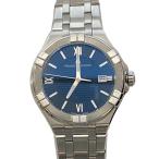 MAURICE LACROIX◆Aikon Date/クォーツ腕時計/アナログ/BLK/SLV/AI1008//