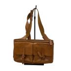 GENTEN* сумка-пояс / кожа /BRW/ одноцветный 