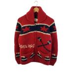 ショッピングカウチン Cheswick◆カナダ製/カウチンニットカーディガン/40/ウール/RED