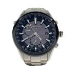 SEIKO◆ASTRON/GPS SOLAR/ソーラー腕時計/アナログ/BLK/SLV/7X52-0AA0