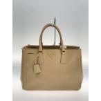 ショッピングPRADA PRADA◆バッグ/レザー/BEG/無地/BN1786