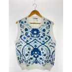 TTT_MSW◆ニットベスト(薄手)/M/コットン/WHT/TTT-2021SS-KT02//