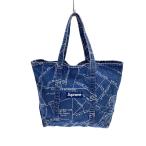 ショッピングsupreme Supreme◆トートバッグ/デニム/IDG/総柄