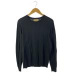 ショッピングBURBERRY BURBERRY◆ニット・セーター(薄手)/L/コットン/BLK/無地/4020040