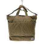 PORTER◆ショルダーバッグ/コットン/KHK/無地/731-09670