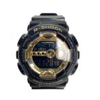 CASIO◆クォーツ腕時計・G-SHOCK/デジタル/ブラック/ゴールド/GD-100GB/ジーショック