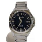 CITIZEN◆自動巻腕時計/アナログ/ステンレス/BLK/9051-S125731