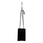 ショッピングLOEWE LOEWE◆ネックポケット/フォンショルダー/ポーチ/レザー/BLK//