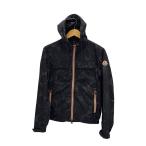 ショッピングmoncler MONCLER◆LYON GIUBBOTTO ナイロンジャケット/O/BLK/総柄/510914107805 53597