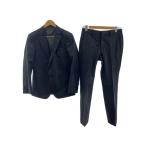 monsieur NICOLE* костюм /46/ шерсть /BLK/ полоса /7462-2201