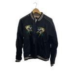 John UNDERCOVER◆キルティングスカジャン/シワ有/3/レーヨン/BLK/JUQ4203//