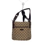 ショッピングＧＧキャンバス GUCCI◆ショルダーバッグ_GGキャンバス/キャンバス/BRW