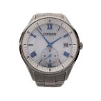 CITIZEN◆ロオーマンインデックスデイト/ソーラー腕時計/アナログ/ステンレス/WHT/BV1120-91A