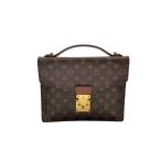ショッピングLOUIS LOUIS VUITTON◆モンソー_モノグラム・キャンバス/レザー/BRW/総柄