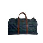 POLO RALPH LAUREN* сумка "Boston bag" /PVC/GRN/ проверка / плечо ремешок отсутствует 