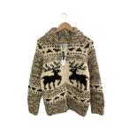 KANATA◆カウチンニット/ニット・セーター(厚手)/36/ウール/BRW/カウチンニット