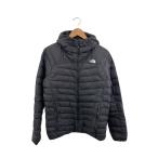 ショッピングFACE THE NORTH FACE◆THUNDER HOODIE/サンダーフーディー/L/ナイロン/BLK//