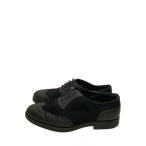 ZARA MAN◆ドレスシューズ/41/BLK/スウェード