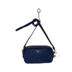 ショッピングPRADA PRADA◆ショルダーバッグ/レザー/BLU