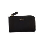 ショッピング牛革 agnes b.◆フラグメントケース/牛革/BLK/無地/レディース/MW09M-04