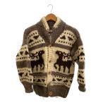 ショッピングカウチン KANATA◆カウチン/カナダ製/カーディガン(厚手)/--/ウール/BEG/ca-08837